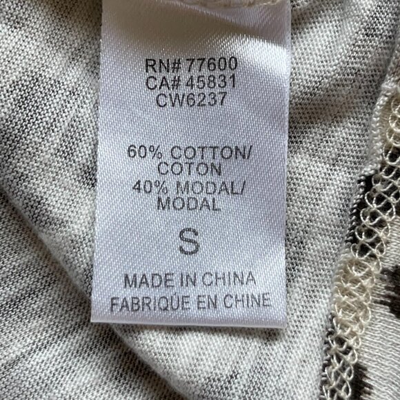 Chaser Animal Leopard Print Roar Shirt Short Sleeve Embroidered Shirt Size Small - Picture 5 of 7